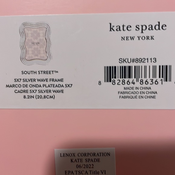 kate spade Accents New Kate Spade South Street Frame Poshmark